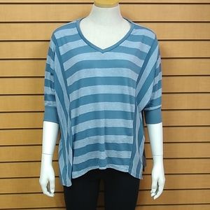 Femme By Tresics Striped Casual Top Size S…